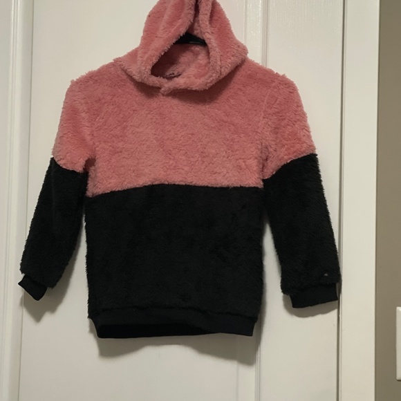 SHEIN casual toddler girls two tone thermal hoodie - Picture 1 of 3